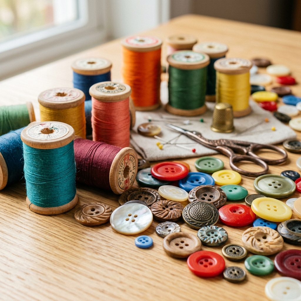 Široký výběr galanterie a potřeb pro šití v Sceptre Shopu